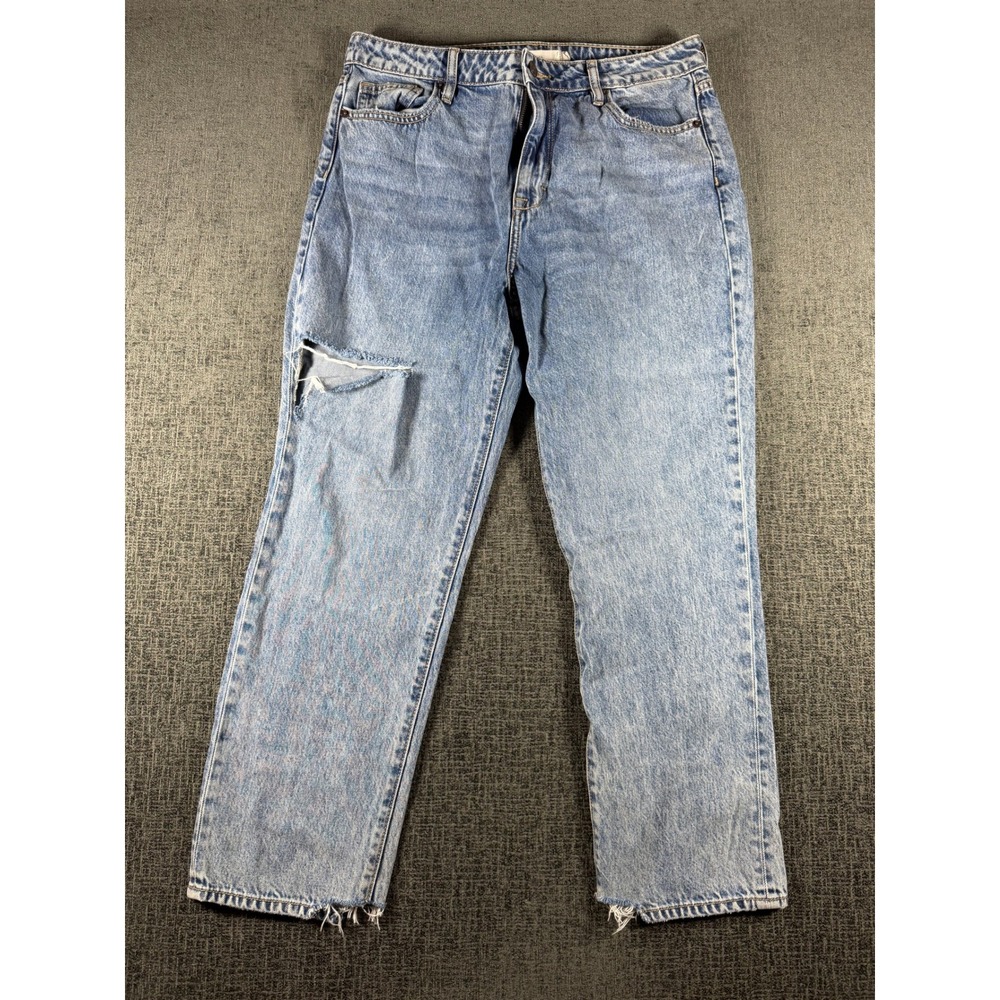 Hidden Denim Distressed Straight Leg Jeans Light Wash Blue HD1371ST-DK Size 31